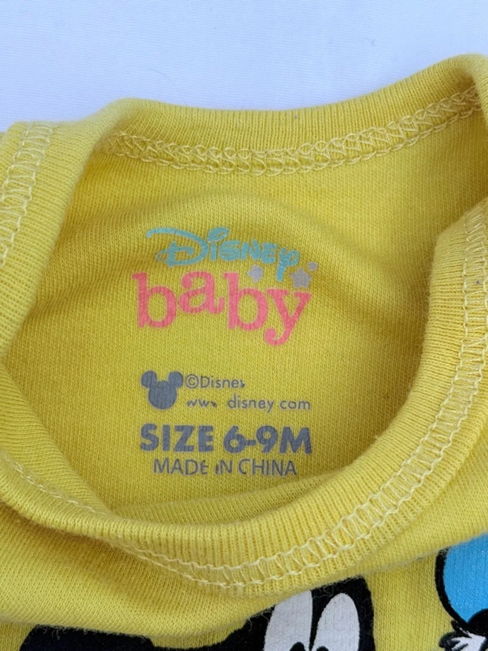 6-9 MTH Disney Baby Mickey & Friends Bodysuit Set - Yellow, Red, Gray, Black